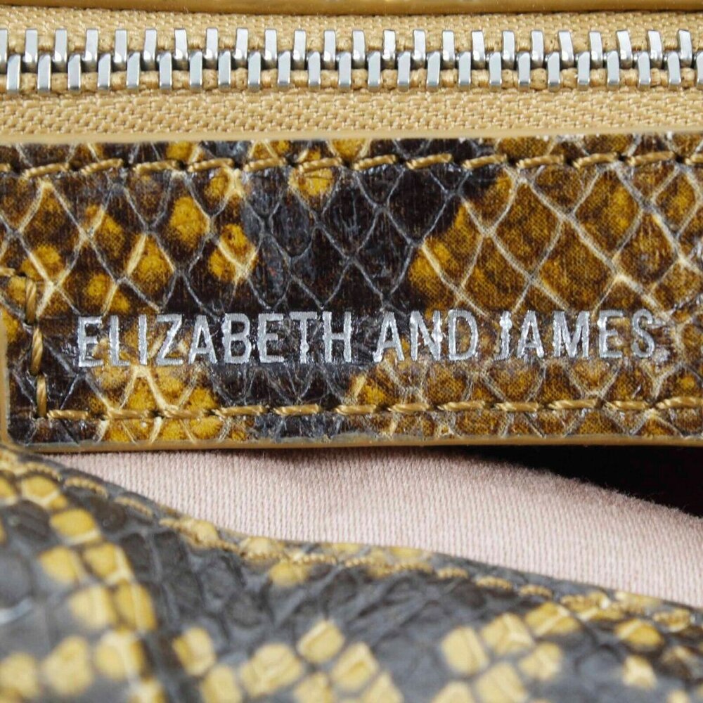 Elizabeth And James 15 X 16 X 3 Brown Reptile Leather Backpack Purse - Picture 5 of 5